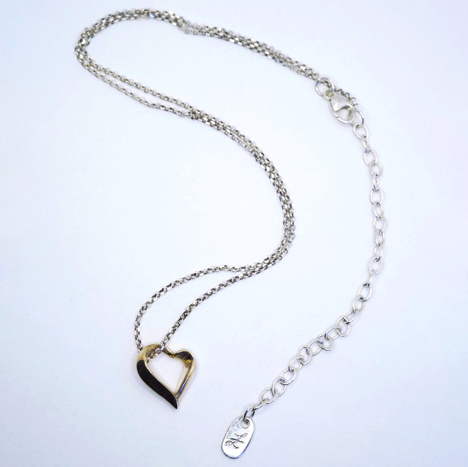 Tim & Mabel Open Heart Necklace