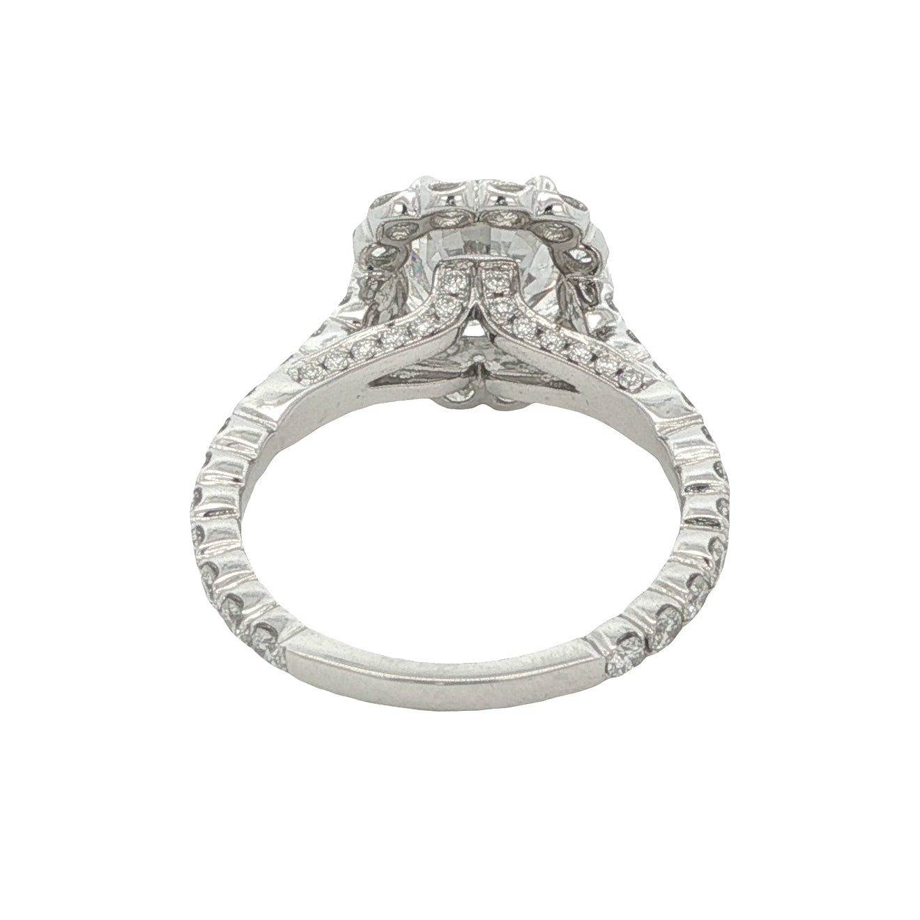 18K 2.41ct Lab-Created Oval Diamond Engagement Ring