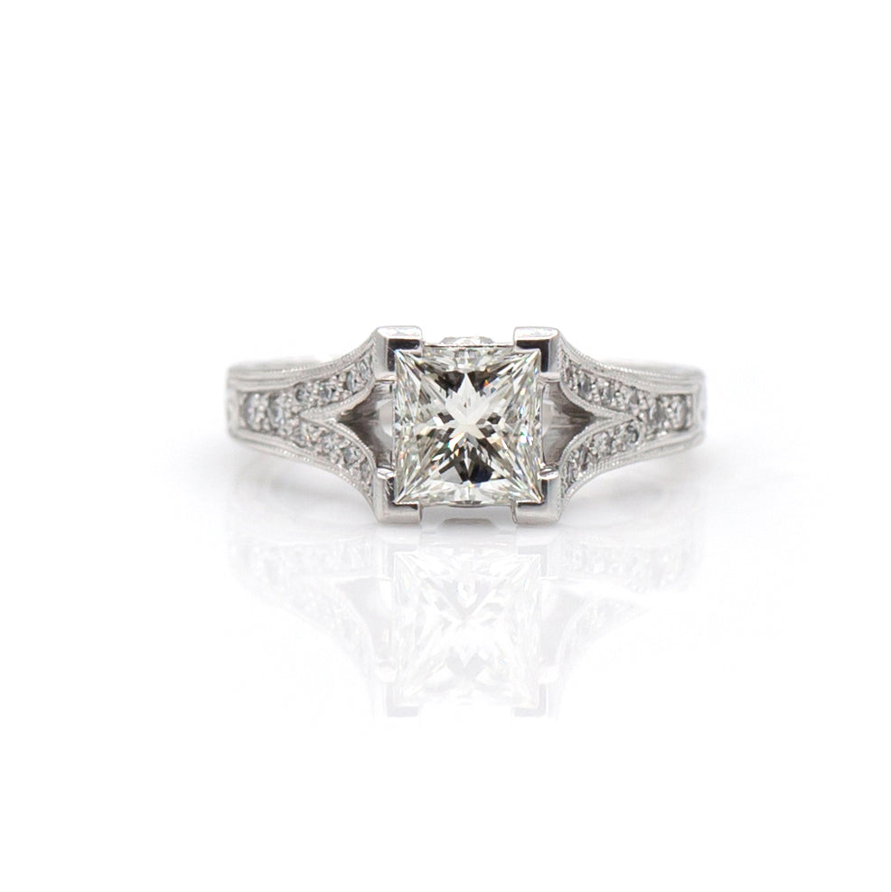 Tom Mathis Designs 1.18CT Diamond Engagement Ring