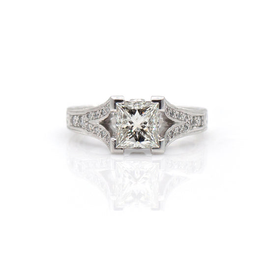 Tom Mathis Designs 1.18CT Diamond Engagement Ring
