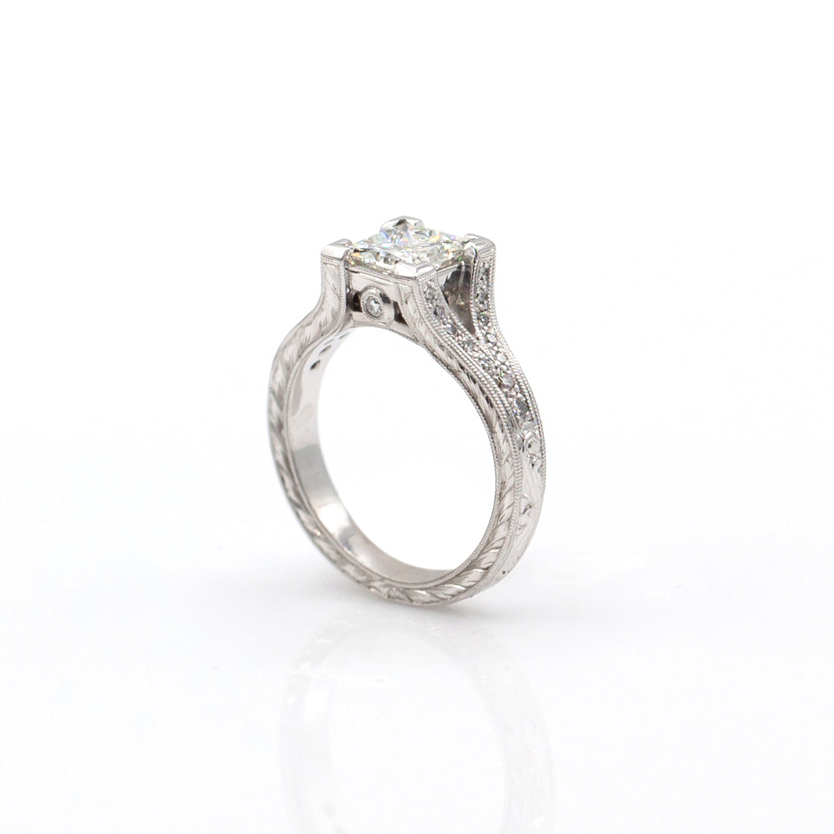 Tom Mathis Designs 1.18CT Diamond Engagement Ring