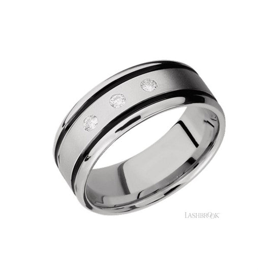 Lashbrook Designs Cobalt Chrome Wedding Band