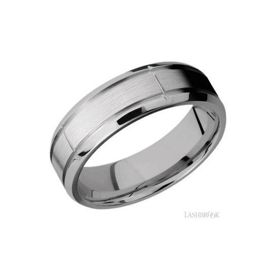 Lashbrook Designs Cobalt Chrome Wedding Band