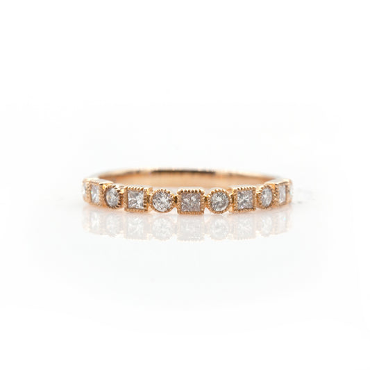 14K Rose Gold Diamond Ring
