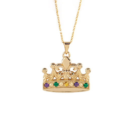 Tom Mathis Designs 14K Yellow Gold Mardi Gras Crown