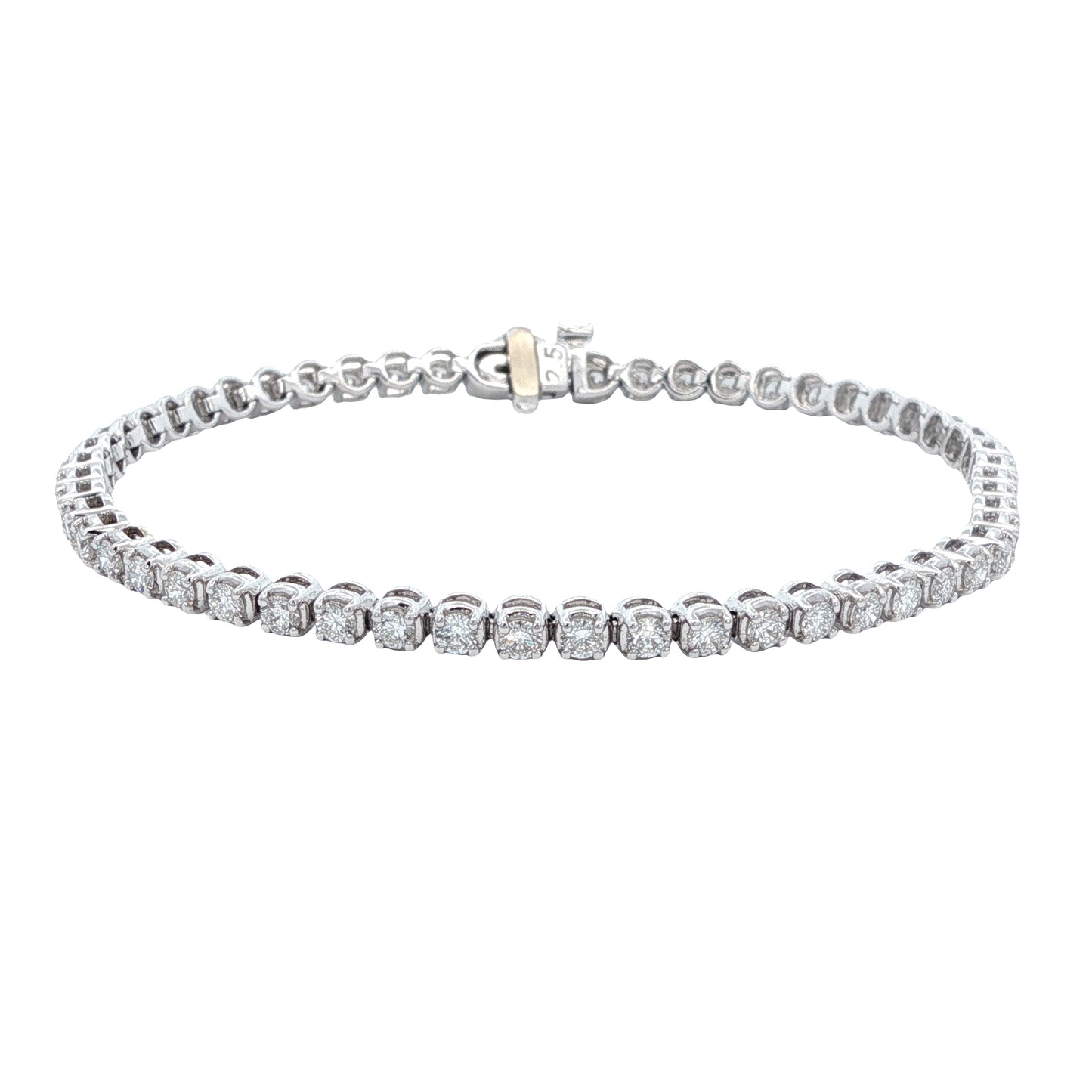 14K 3.20CT Lab-Created Diamond Tennis Bracelet