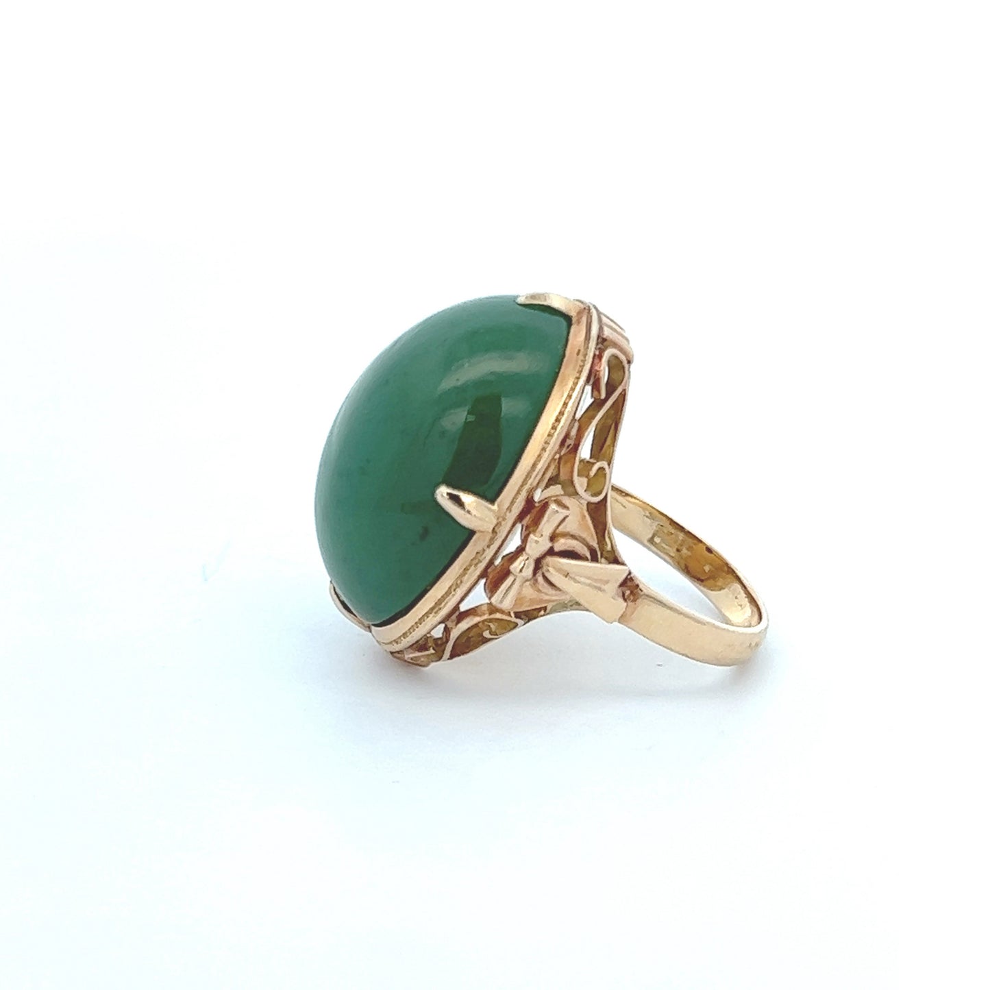 Estate Collection Jade Cabochon Ring