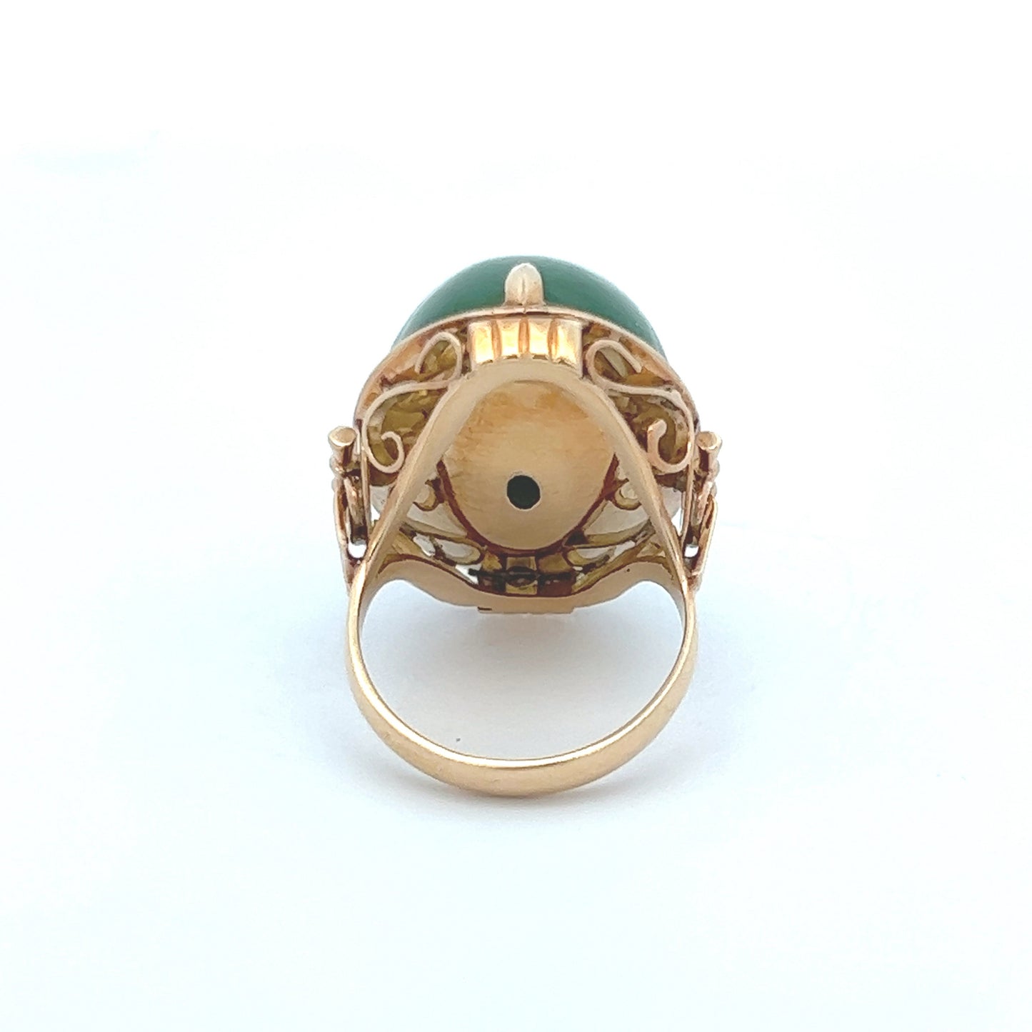 Estate Collection Jade Cabochon Ring
