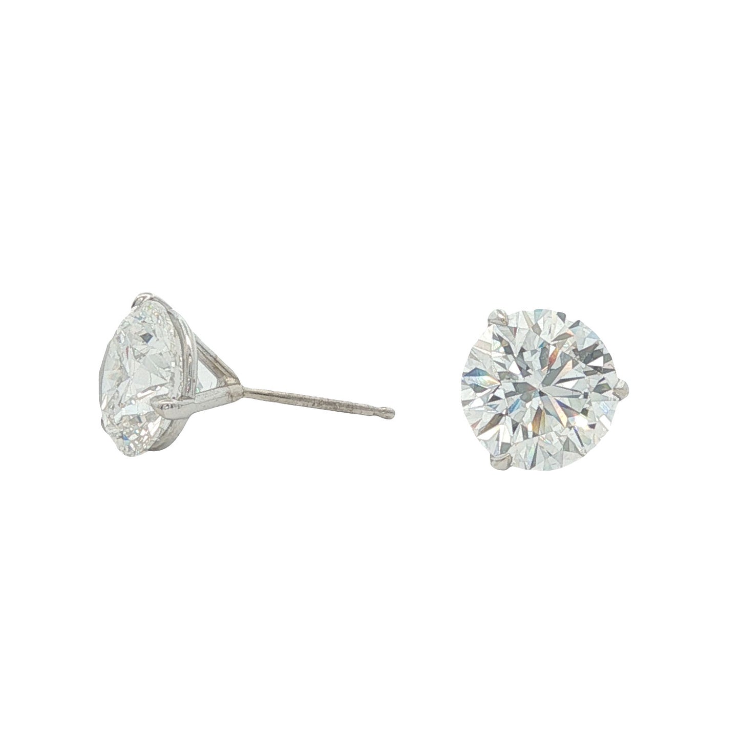 14k 4.11CT Lab-Created Diamond Stud Earrings