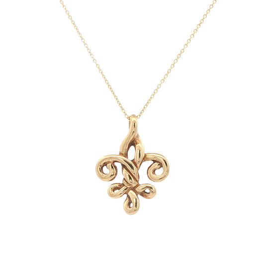 Cristy Cali Fleur de Love Knot 18K Pendant (sm)