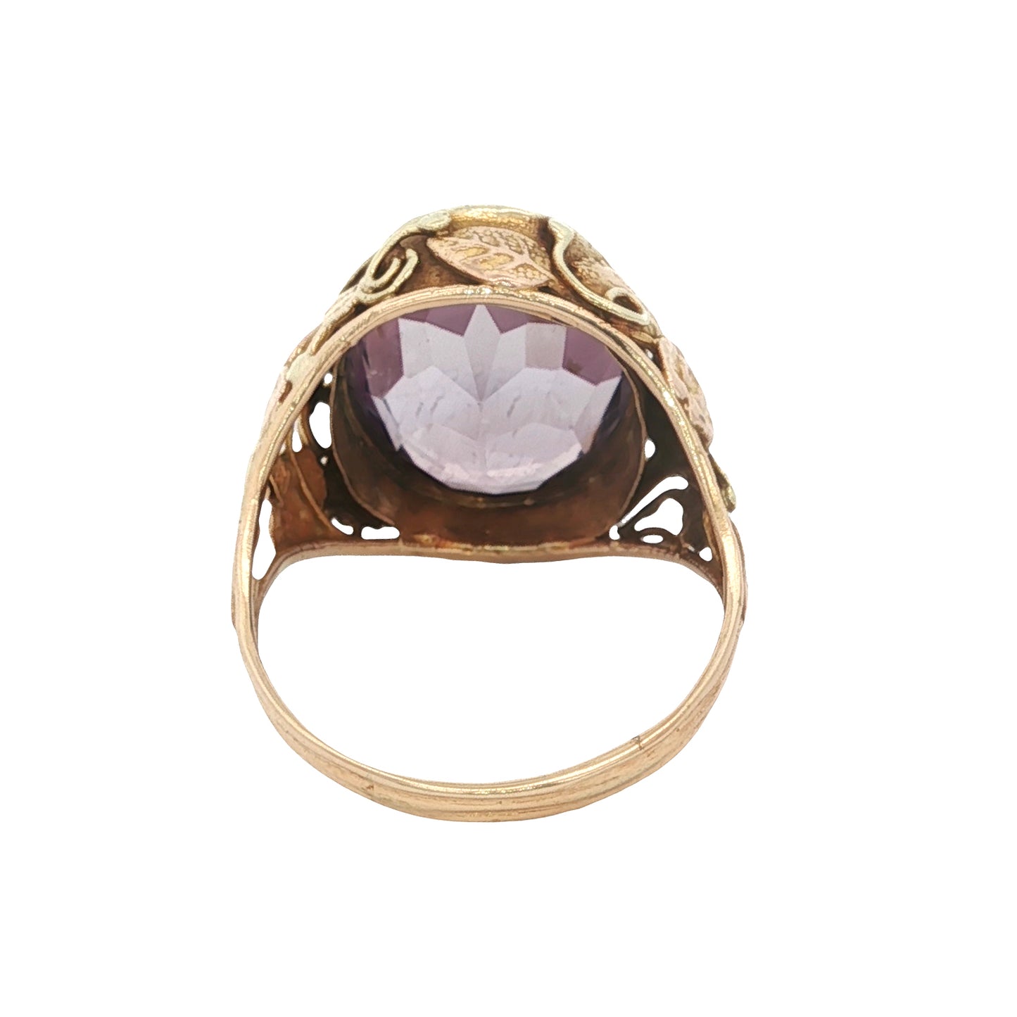 Estate Collection Antique 1910's Arts & Crafts 10ct Amethyst Ring