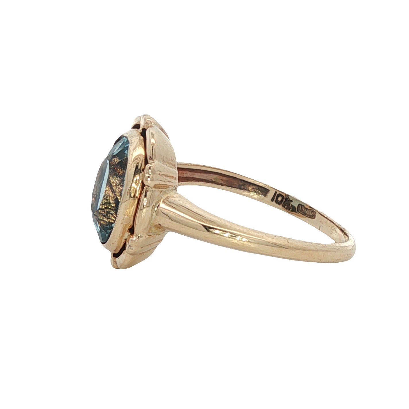 Estate Collection 1930's Arts & Crafts Aquamarine Ring
