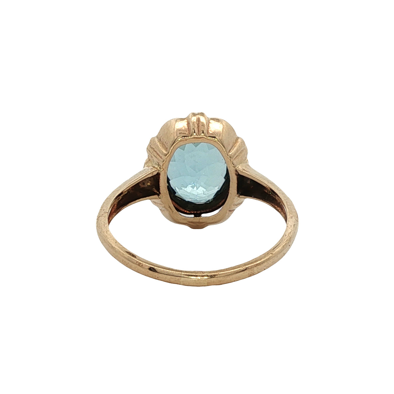 Estate Collection 1930's Arts & Crafts Aquamarine Ring
