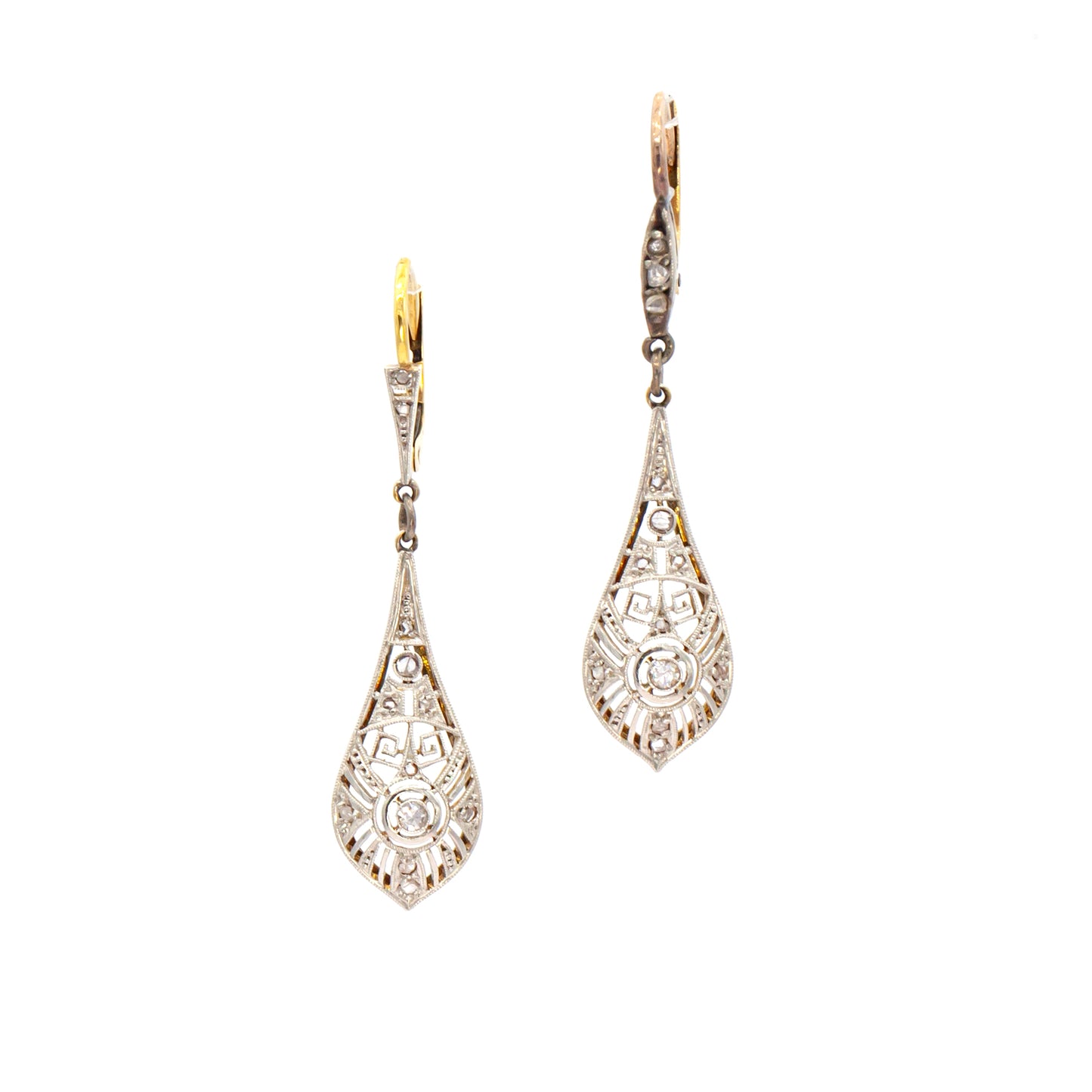Estate Collection Diamond Art Deco Earrings