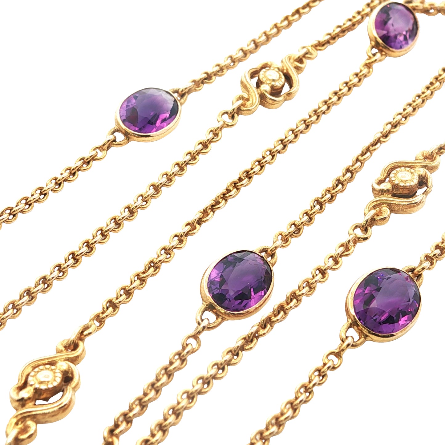 Estate Collection Victorian 31.5" Amethyst Necklace