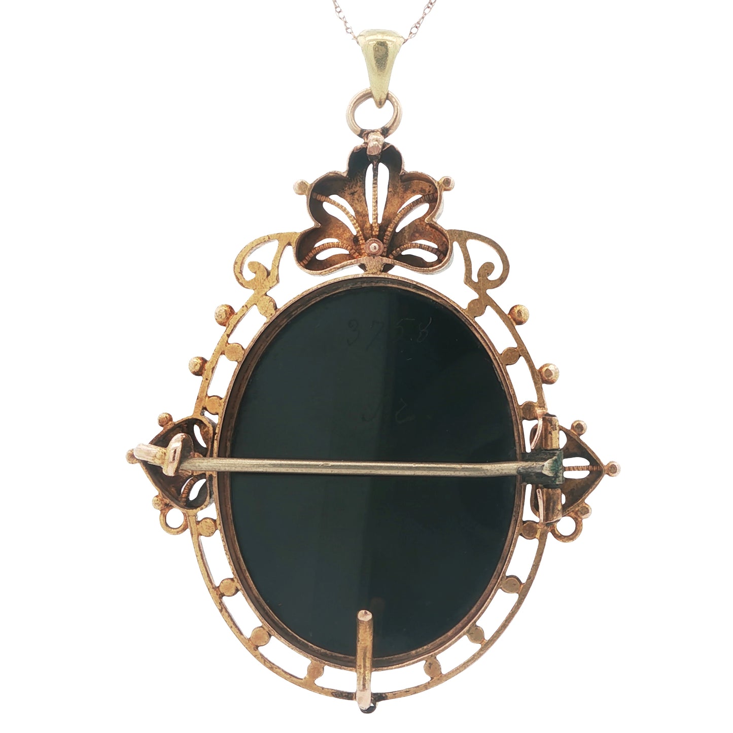 Estate Collection Victorian Carved Cameo Brooch