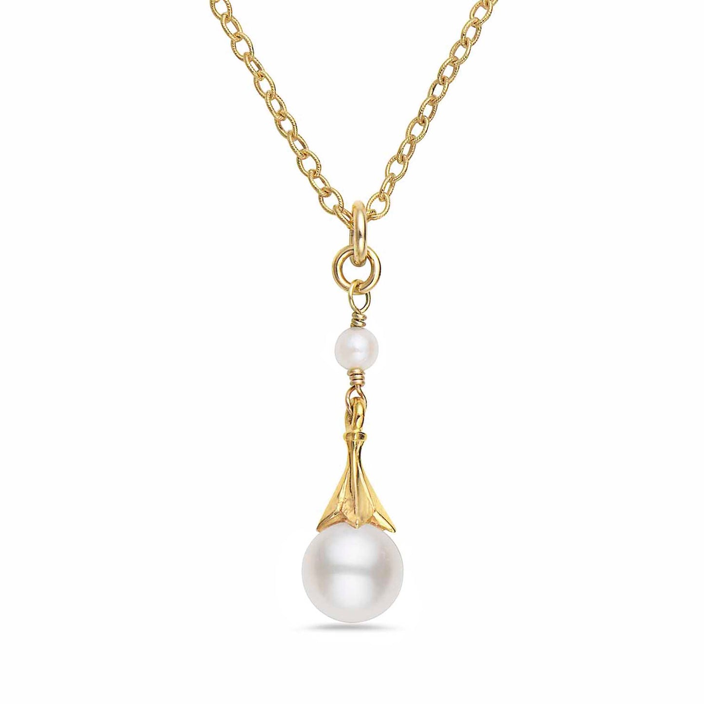 Anatoli Collection Vermeil Freshwater Pearl Necklace