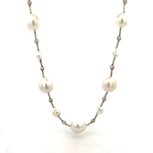 Estate Collection 18K South Sea Pearls 30" Necklace