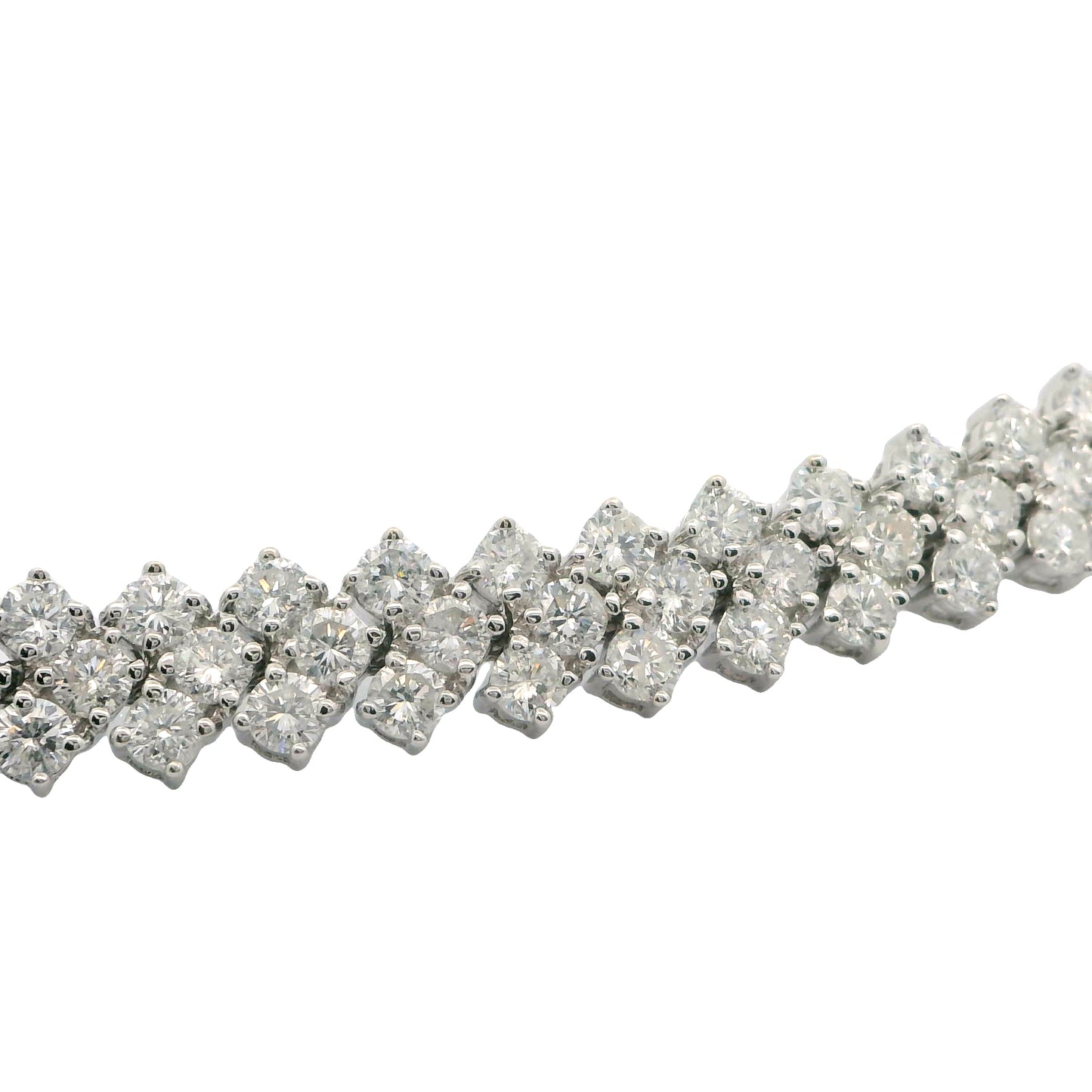 18K White Gold Diamond Necklace