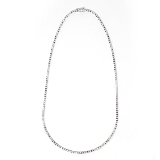 14K Gold 10.42CT Diamond Tennis Necklace