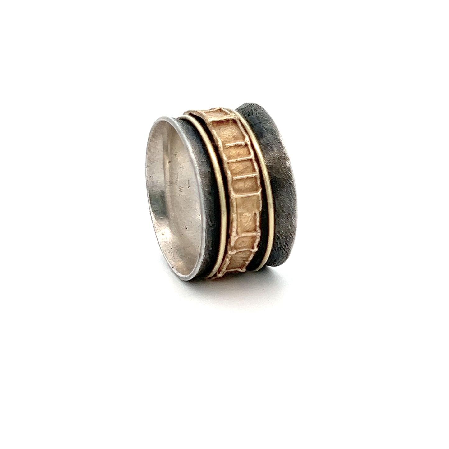 James Carter Yellow Sterling & Gold Spin Ring