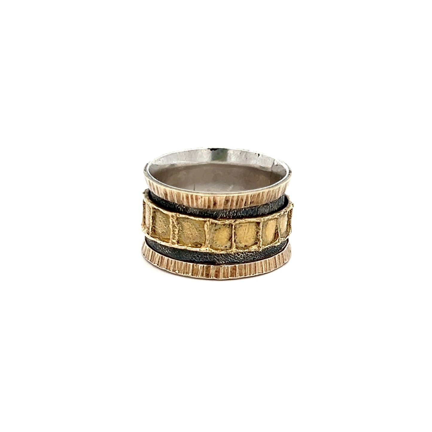 James Carter Yellow Sterling & Gold Spin Ring