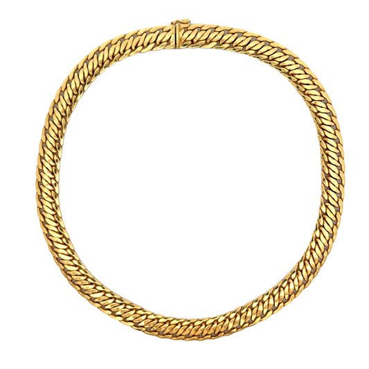14K Yellow Gold Fancy Link Necklace