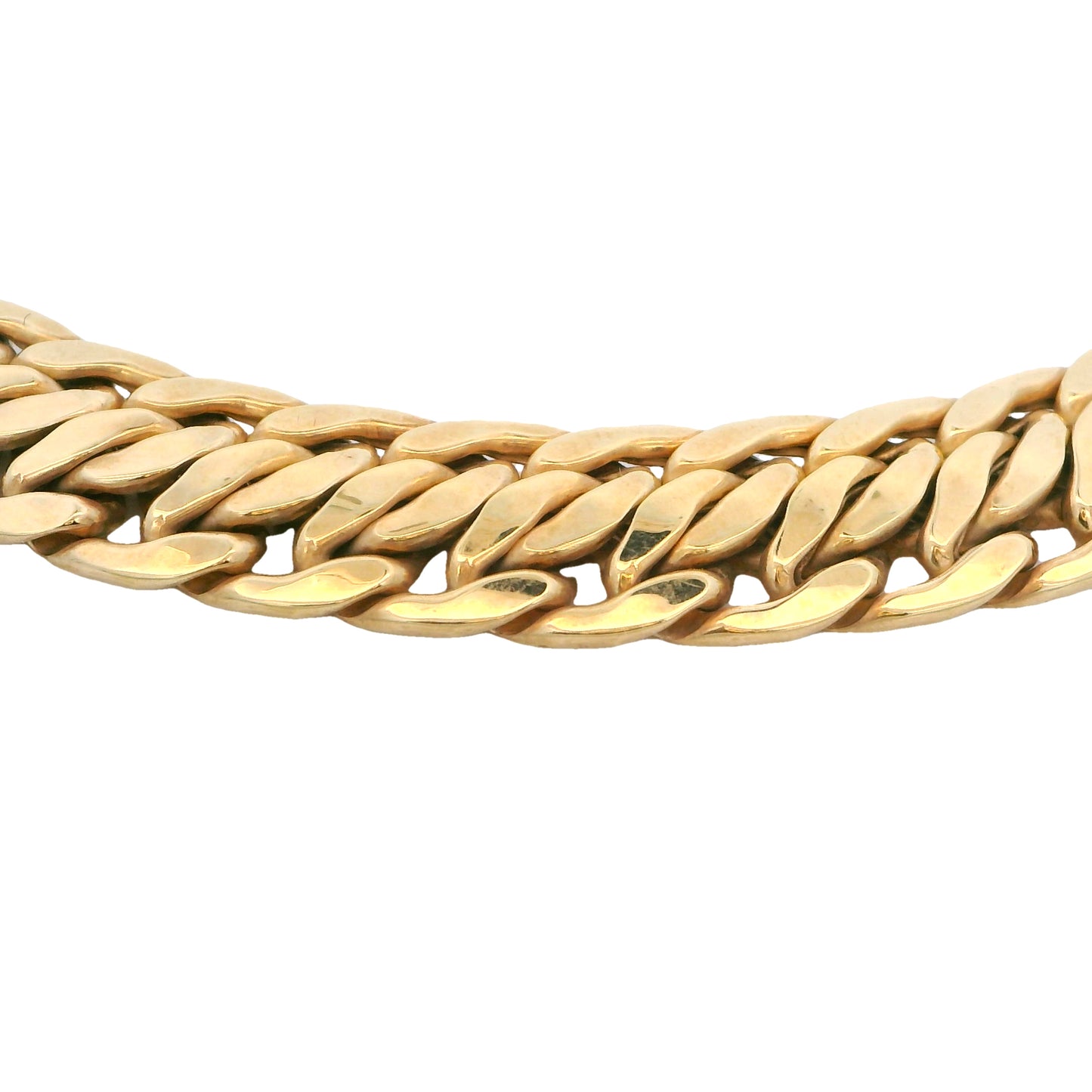 14K Yellow Gold Fancy Link Necklace