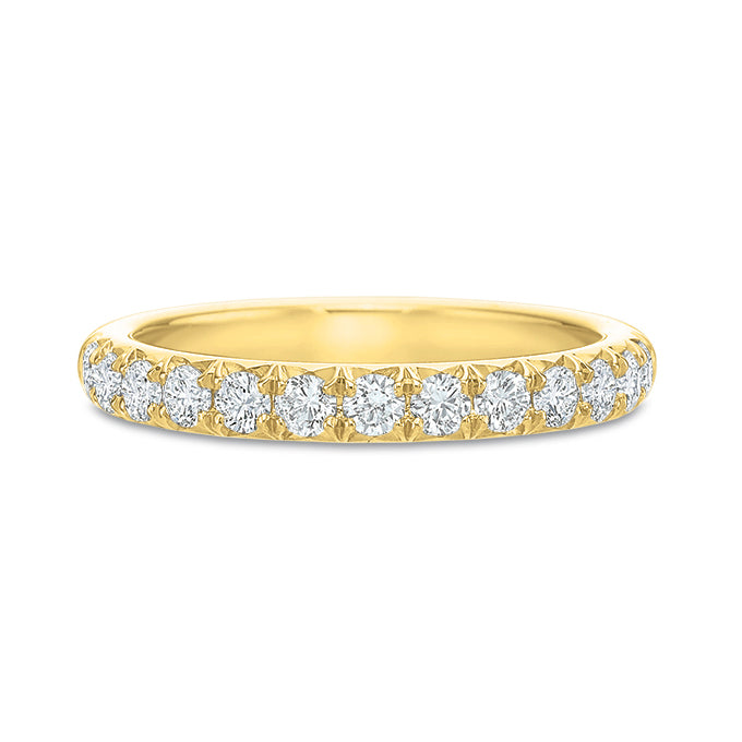 18K Yellow Gold 0.50CT French Cut Diamond Band