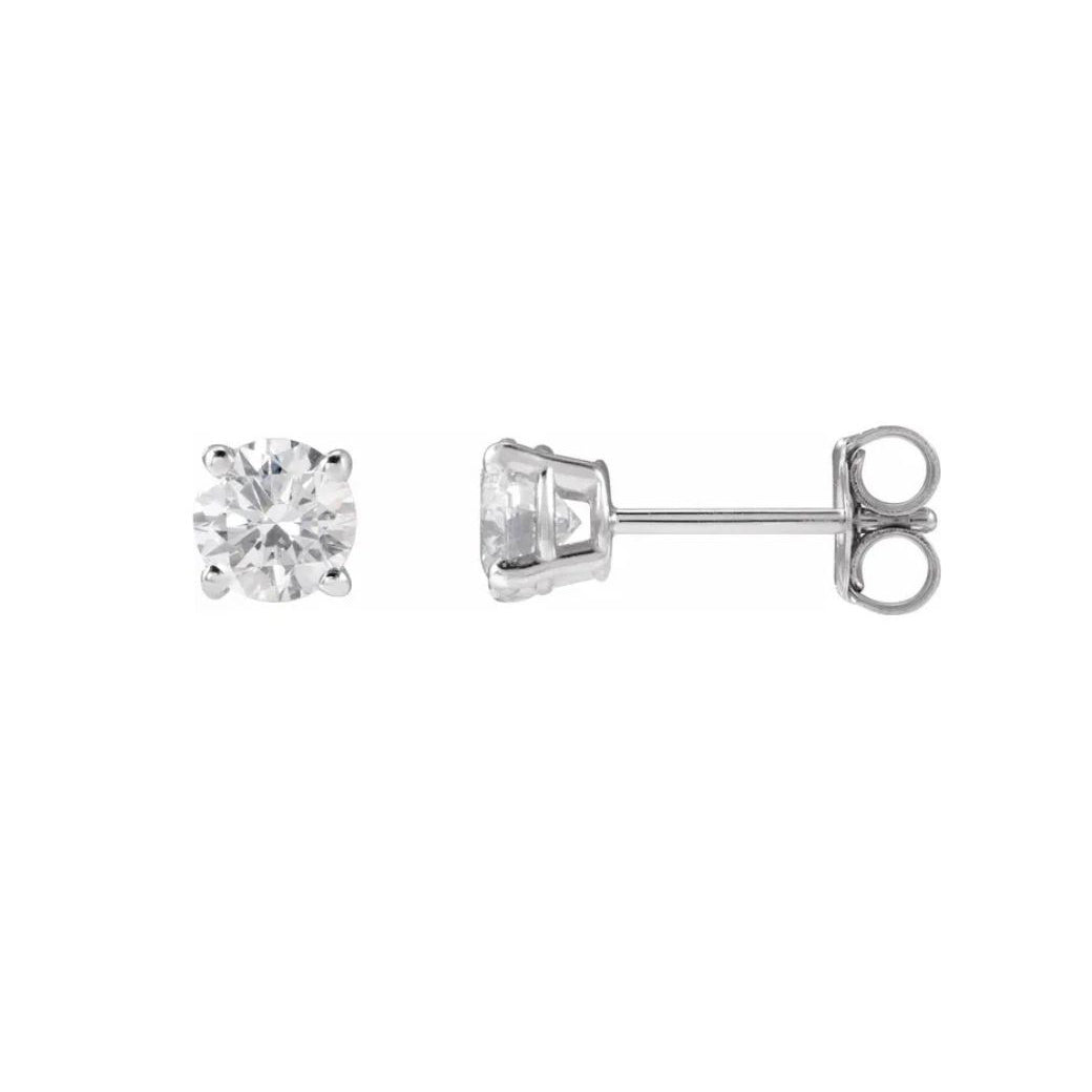 14k 0.75ct Lab-Created Diamond Stud Earrings