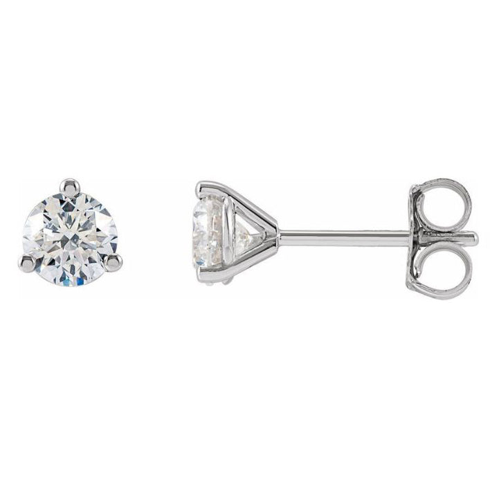 14k 1CT Lab-Created Diamond Stud Earrings