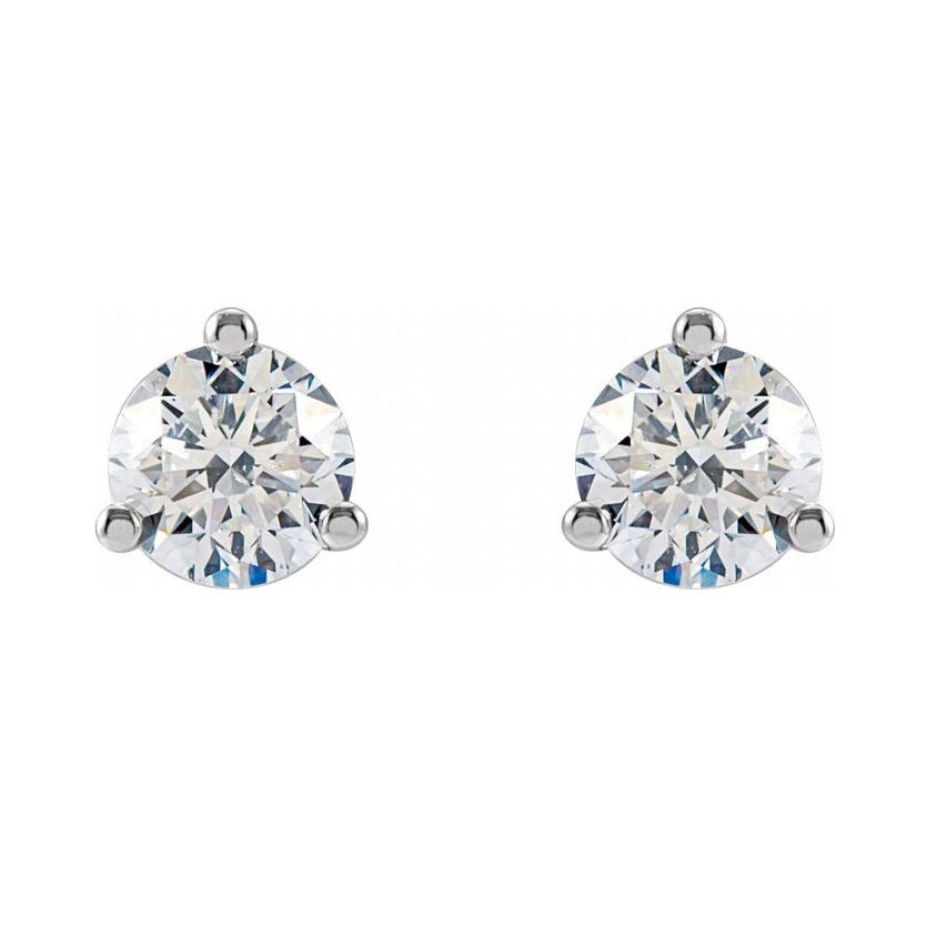 14k 1.5CT Lab-Created Diamond Stud Earrings