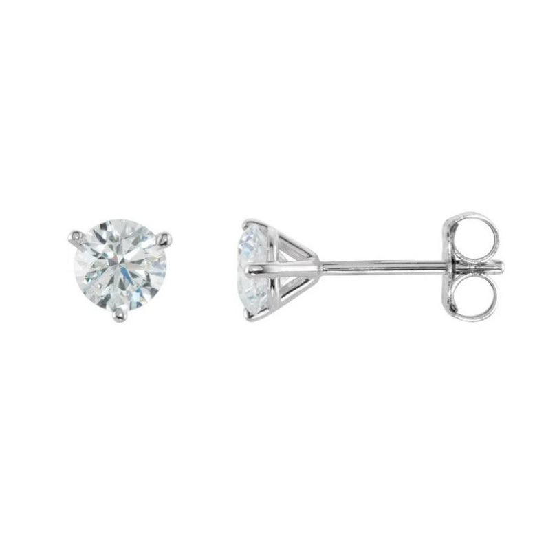 14K 3/4ctw Diamond Stud Earrings