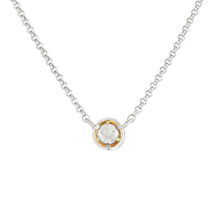 Anatoli Collection Round Rock Crystal Pendant (sml)