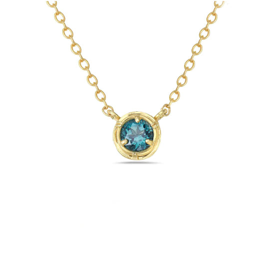 Anatoli Collection Vermeil Paraiba Topaz Necklace (Sm)