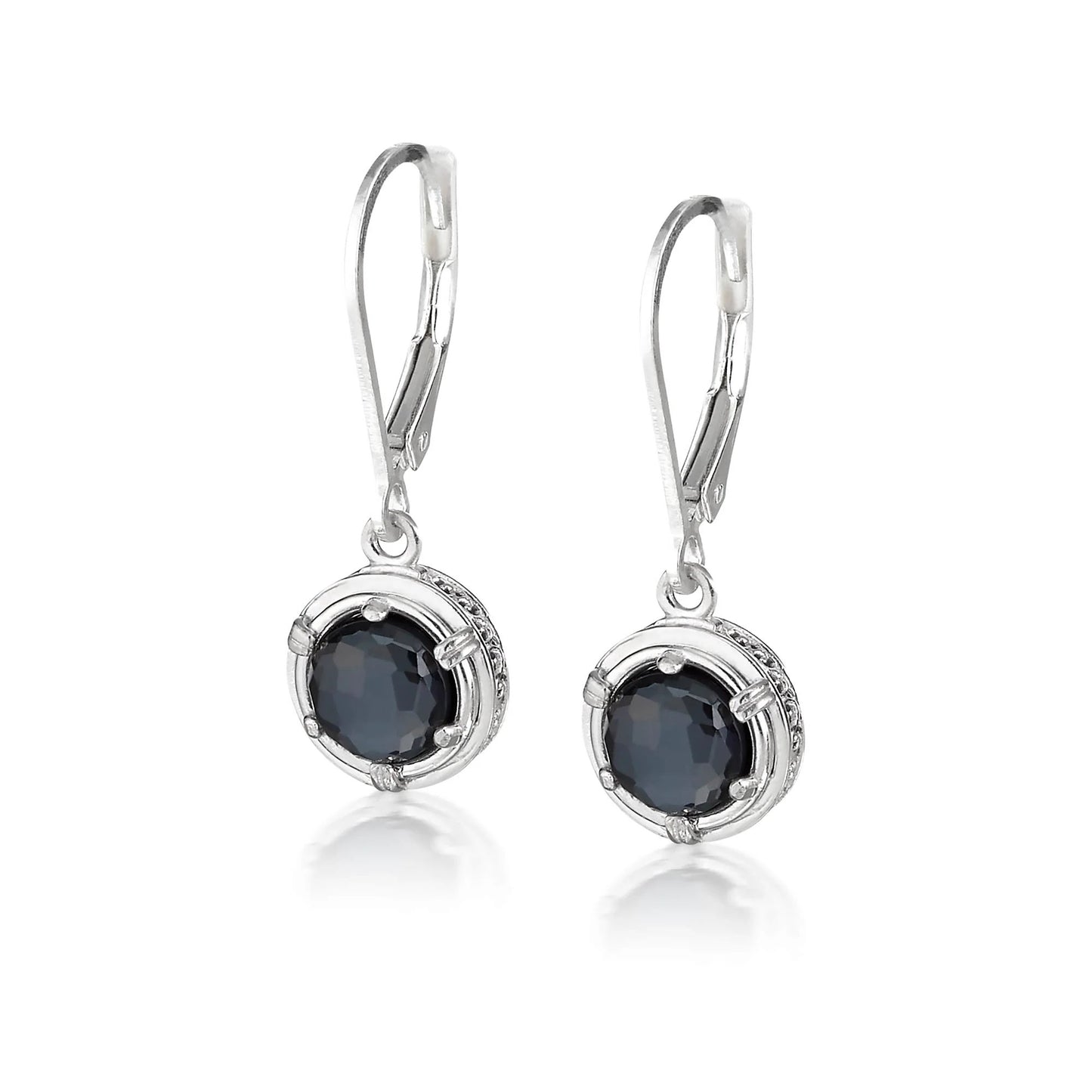 Anatoli Collection Hematite Drop Earrings (sml)