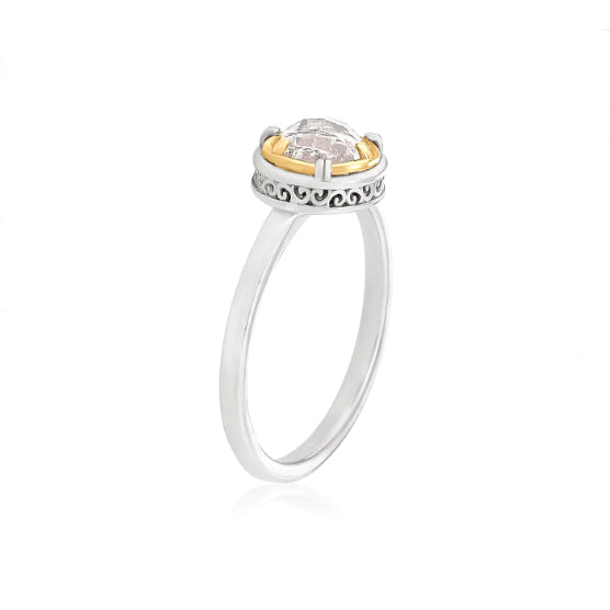 Anatoli Collection Rock Crystal Ring (sml)