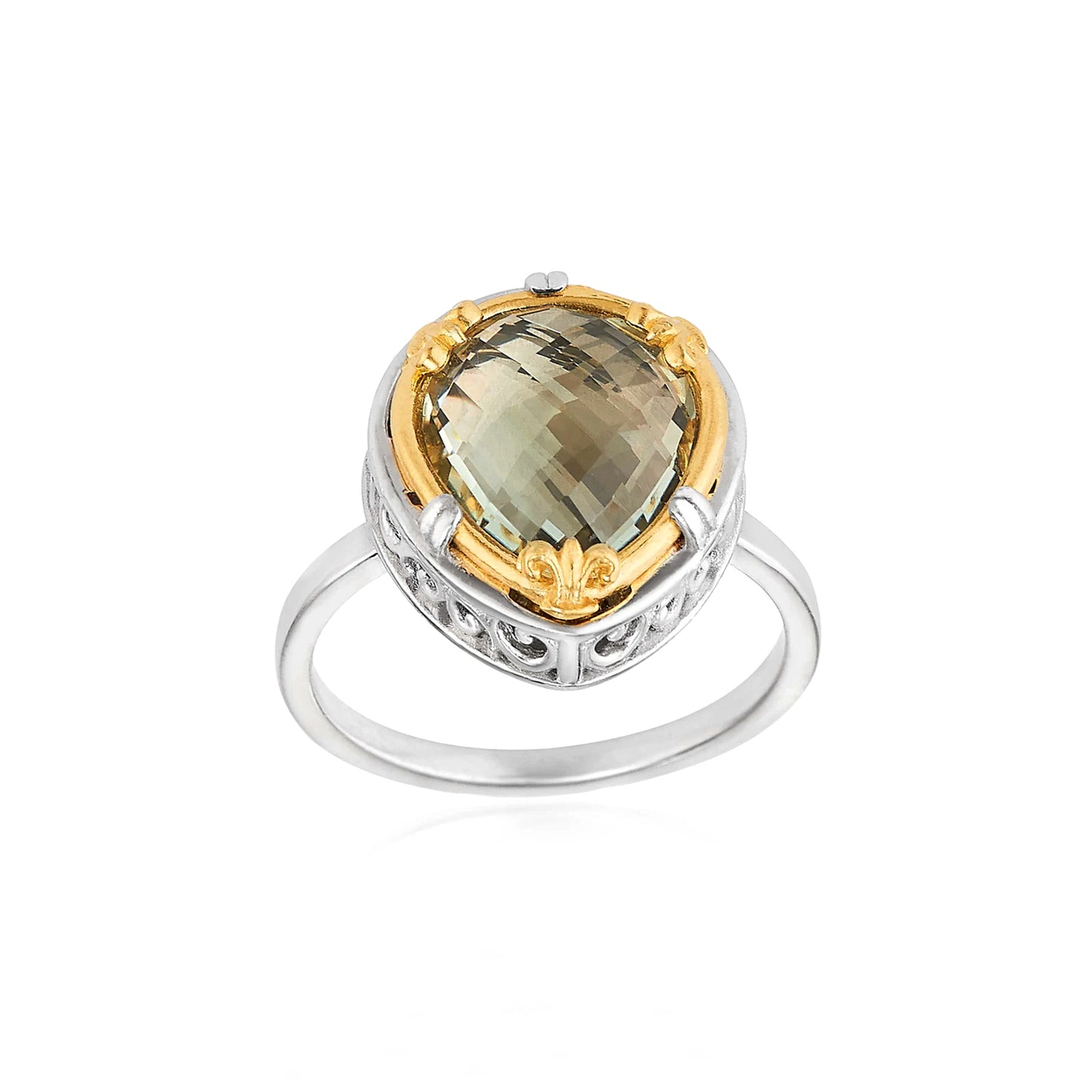 Anatoli Collection Green Amethyst Ring