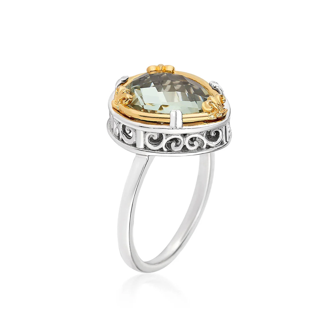 Anatoli Collection Green Amethyst Ring