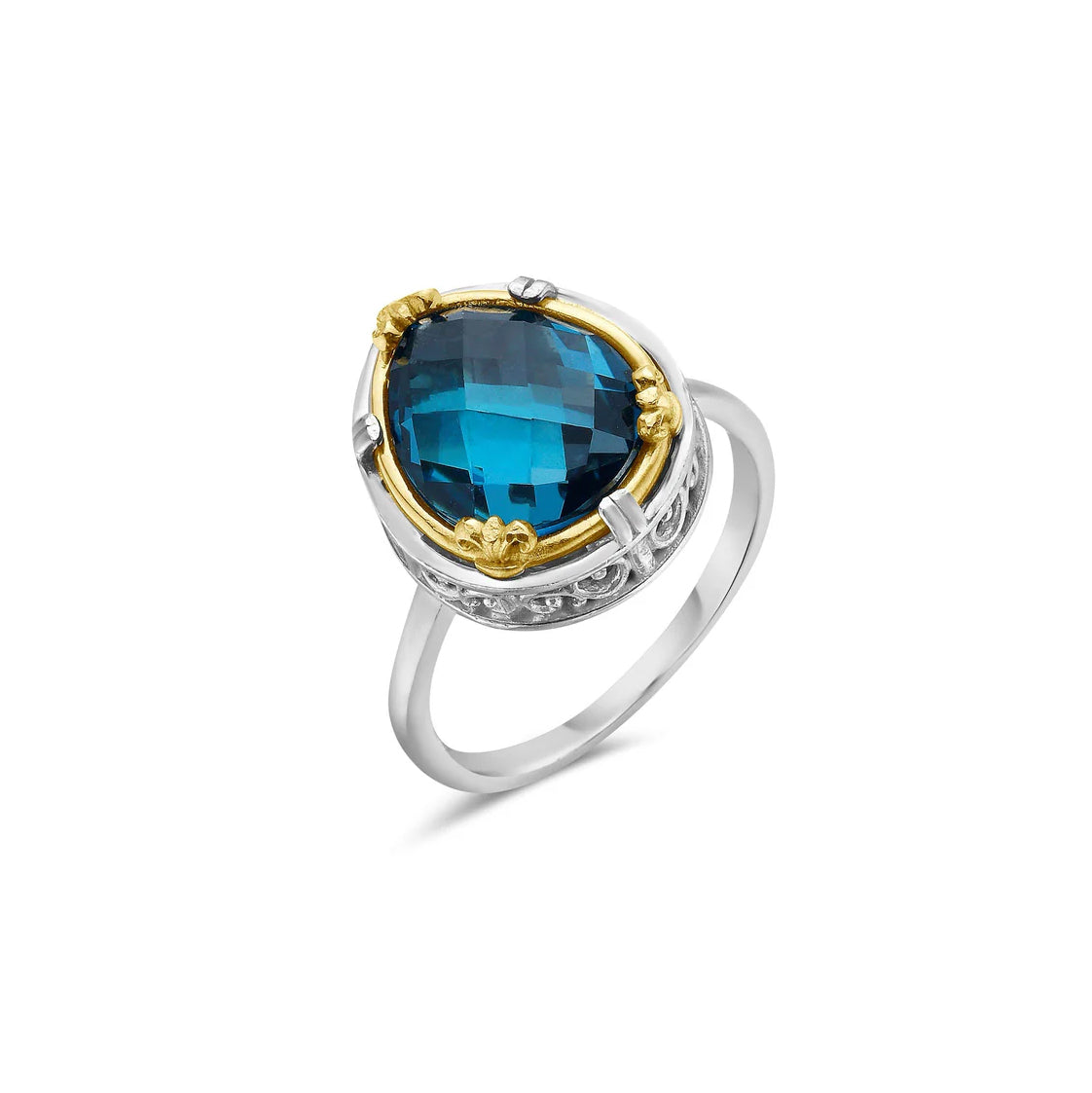 Anatoli Collection London Blue Topaz Ring