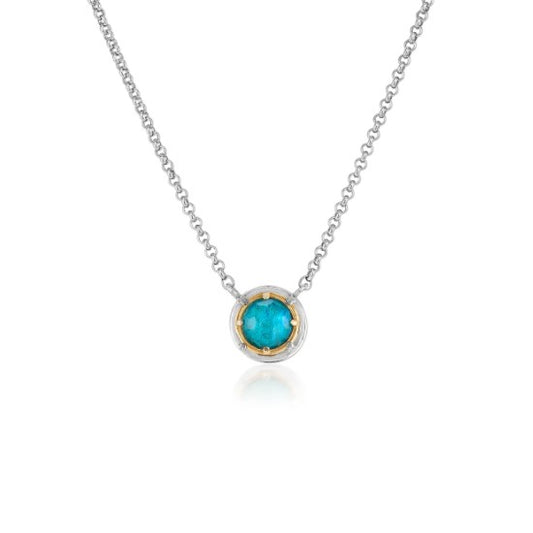 Anatoli Collection Round Chrysocolla Necklace (Med)