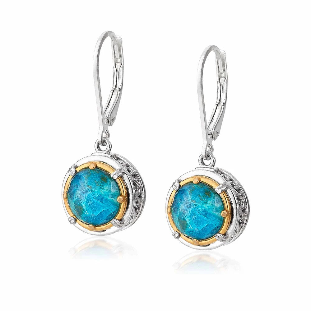 Anatoli Collection Chrysocolla Drop Earrings (med)