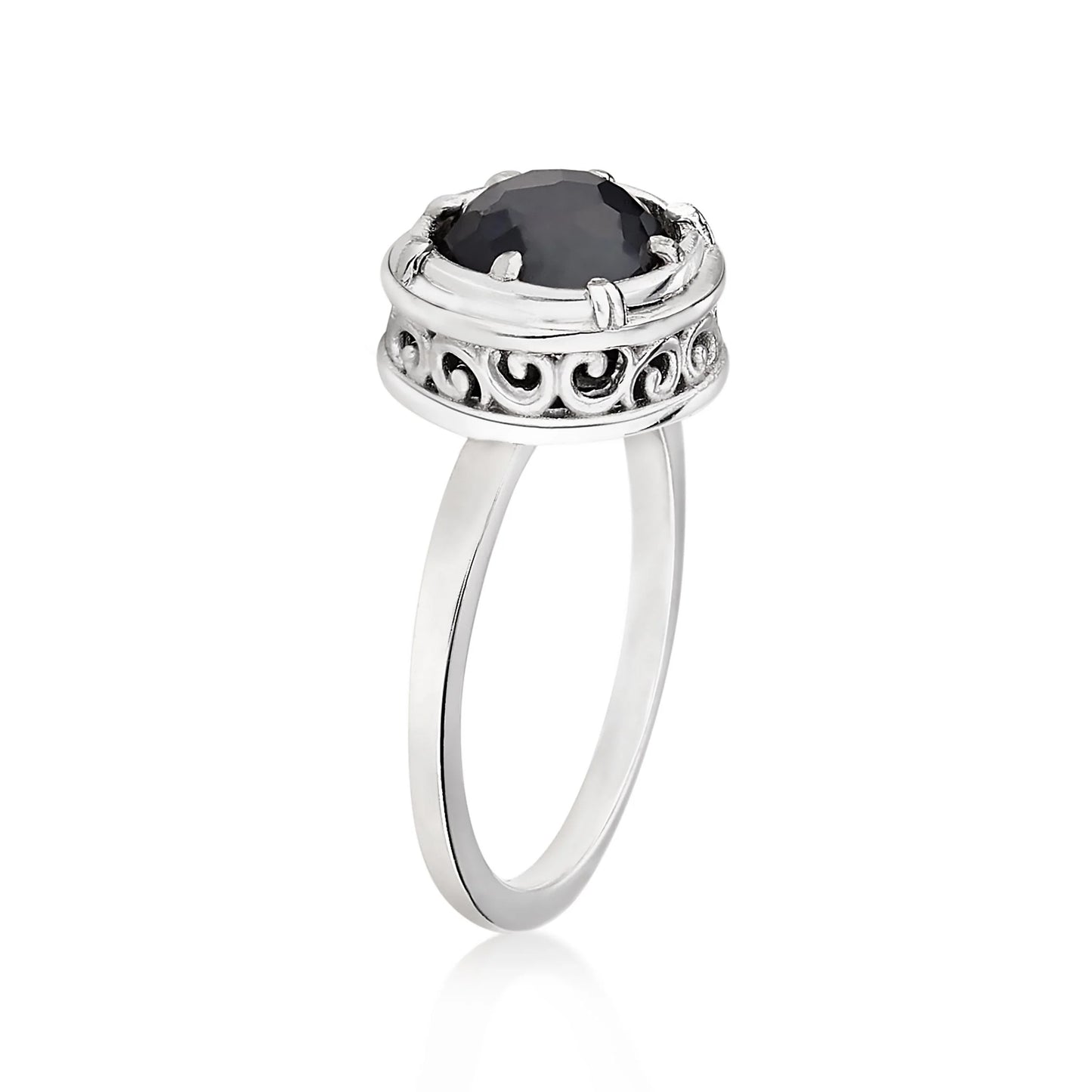 Anatoli Collection Hematite Ring (med)