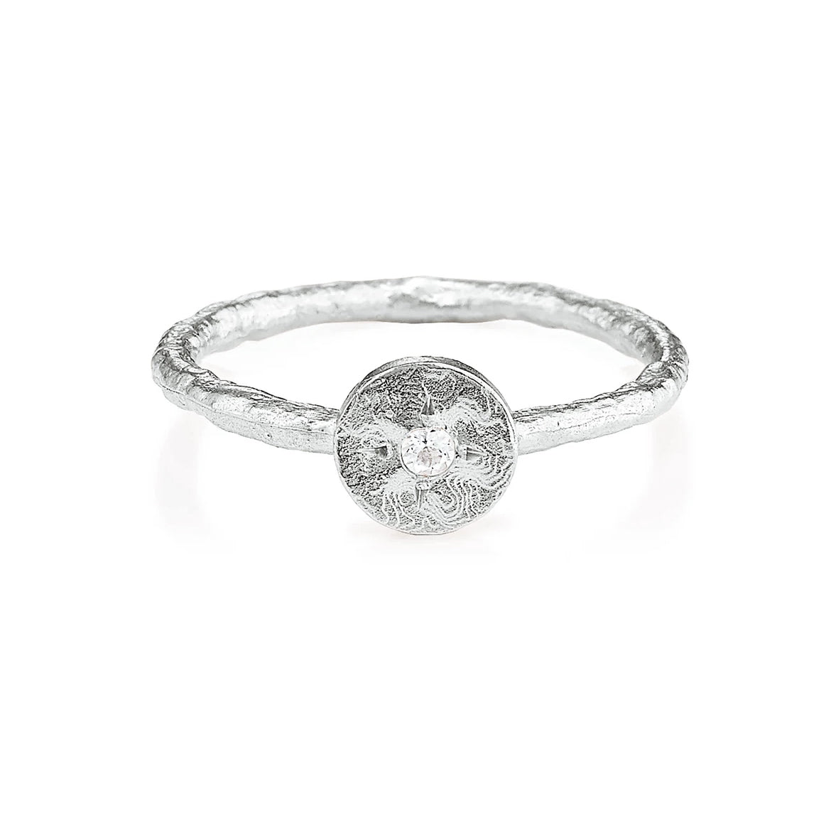 Anatoli Collection Petite White Sapphire Ring