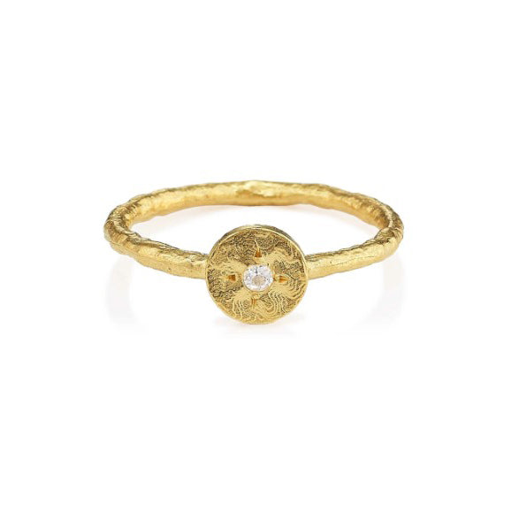 Anatoli Collection Petite White Sapphire Ring