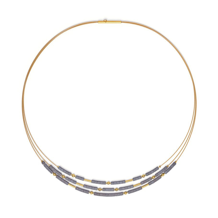Bernd Wolf Collection "Clenifo" Hematite Necklace