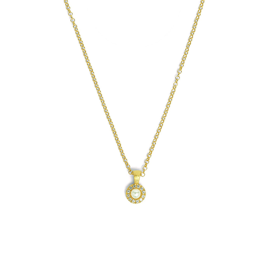 Bernd Wolf Collection "Areinia" Pearl & CZ Pendant