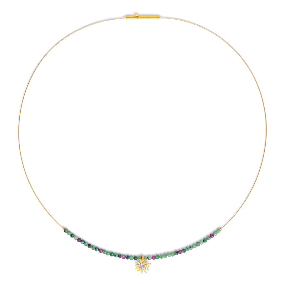 Bernd Wolf Collection "Almira" Ruby Zoisite Necklace