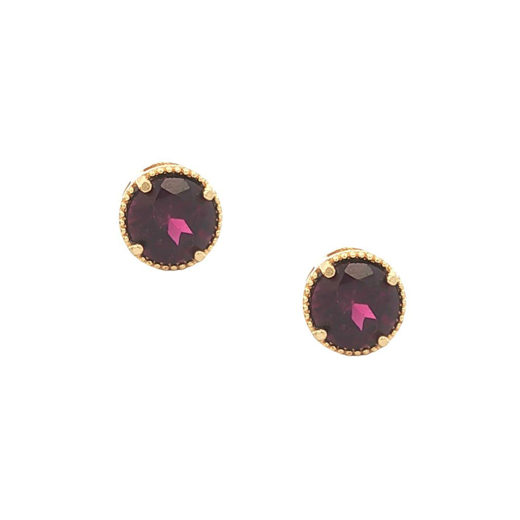 Anatoli Collection Vermeil Rhodolite Garnet Earrings