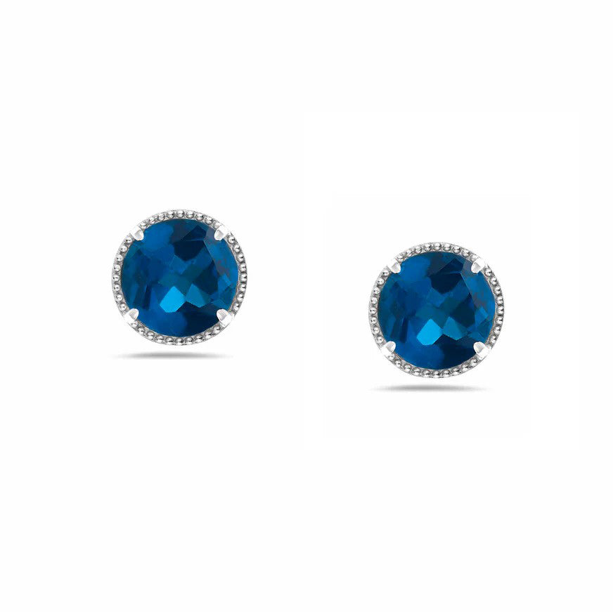 Anatoli Collection London Blue Topaz Earrings